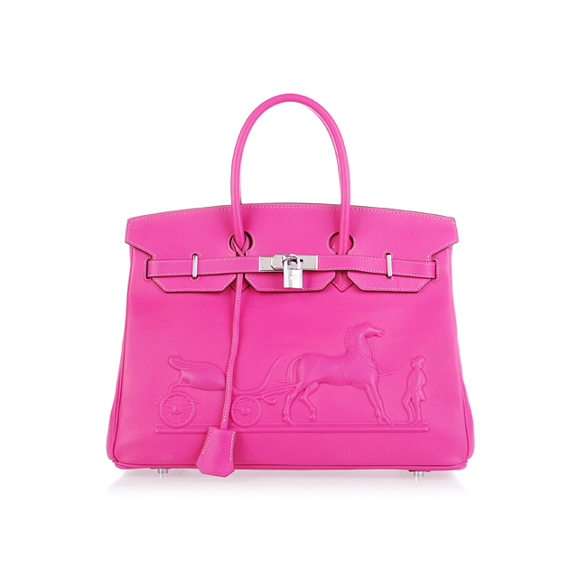 6089 Hermes Birkin 35 centimetri con logo in rilievo borsetta rosa H35 rosso